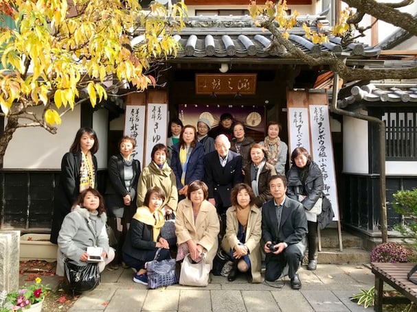 姉妹校の皆様と共に　「淵の坊」にて